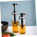 KICHOUSE Clear Container Liquid Condiment Dispenser Honey Dispenser Large Syrup Pump Bottle Jam Container Syrup Server Kitchen Cabinet Empty Glass Oil Container Press Mouth Stainless Steel - Buy Online on GoSupps.com