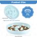 IDOGCHEW Ceramic Cat Slow Feeder Bowl - Anti-Gulping Puzzle Feeder for Healthy Eating - Non-Slip, Spill Proof - Green - Buy Online on GoSupps.com