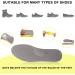 2 Pair Memory Foam Shoe Insoles for Women - Shock Absorbing Foot Pain Relief Comfortable & Breathable XL Size (11-12.5) - Ideal for Everyday Use - Buy Online on GoSupps.com