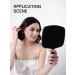 OMIRO Black Handheld Square Hand Mirror with Handle - Perfect for Makeup and Grooming (Pack of 1) - Buy Online on GoSupps.com