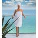 Boca Terry Spa Wrap - Lightweight Waffle Bath Wrap for Women - Small/Medium White - Ideal for Spa, Gym, or Dorm - Buy Online on GoSupps.com