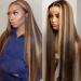 Bele Ombre 4/27 Lace Front Wig 20 180% Density Straight Highlight with Transparent Lace - Baby Hair, 13x6 LFW - Buy Online on GoSupps.com