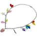 Oralgo Cool Girl Necklace - Trendy Punk Tassel Choker with Irregular Pearls & Colorful Design | Versatile Fashion Accessory - Buy Online on GoSupps.com