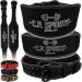 C.P.Sports training belt/weight lifter belt leather |Standard or extra wide |Men & Women |For strength sports bodybuilding fitness xxl 115-150 cm black-extra wide