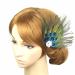 TONSEE Women Lady Peacock Feather Bridal Wedding Hair Clip Pin Head Hairpin