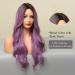 Esmee 24-Inch Purple Ombre Wig for Women - Heat-Resistant Synthetic Hair Dark Roots Perfect for Daily Wear & Cosplay - Buy Online on GoSupps.com