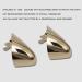 2 Pair Gold High Heels Toe Cap Detachable Metal Tip Protector Covers - Women's Shoe Repair Accessories - Buy Online on GoSupps.com