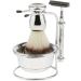 Premium Beard Shaving Set for Men - 3 Piece Kit with Brush Bowl & Safety Stand | Perfect Gift for Grooming - Buy Online on GoSupps.com
