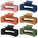 Hair Claw Clips for Women, 6 Pack Big Claw Clips, 4.1 Inch Large Square Hair Clips, Non-slip Rectangle Claw Hair Clips, Matte Hair Claws Jaw Clips, Hair Styling Accessories for Thick Hair