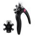 PSGS Professional U-Shaped Nail Clipper Nail Tip Trimmer False Tips Colorful Edge Cutters Toenail Scissors Tools Manicure Tool (Color : Black)
