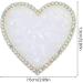 Sibba Resin Nail Art Palette Golden Edge Nail Mixing Palette with Diamond Polish Color Mixing Plate Nail Holder Display Board Heart Shape Cosmetic Mixing Tools for Women and Girls(White) - Buy Online on GoSupps.com
