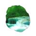 Green Trees Small Waterfalls Printed Shower Cap - Waterproof Bath Cap for Women - Fits All Head Sizes and Hair Textures - Buy Online on GoSupps.com