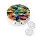 Contact Lens Case Rainbow Fish Scale Print Plastic Contact Lens Case contact Lens Care Box ontact Lens Travel Box