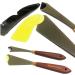 Painting Knife Set of 2 with Blender Background Brush - Palette Knives & Natural Bristle Paint Brush for Art - Straight Edge Flexible Tools (Unit 2 Brush & Pair Knives) - Buy Online on GoSupps.com