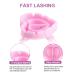 Infilila Disposable Glue Rings for Eyelash Extensions - 100PCS Lovely Heart Shape Glue Cups in Pink | Lash Fan Blossom Supplies - Buy Online on GoSupps.com