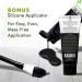 Ebanel Charcoal Peel Off Face Mask with Brush - Deep Cleansing & Pore Minimizer, with Niacinamide, Hyaluronic Acid, Aloe & Green Tea - Buy Online on GoSupps.com