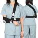 Arm Sling for Shoulder Injury with Waist Belt Adjustable Shoulder Sling Left or Right Arm Sling(Large)
