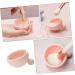 Beaupretty Make Silicone Scrub Pad Make Brush Cleaning Kit cosmetic brush cleaner bowl Cosmetic Brush Cleaning Mat Brush Cleaner Mat silicone make applicator bracket Silica gel make Brush 7x6.5cm Pink - Buy Online on GoSupps.com