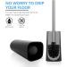 Premium Stainless Steel Toilet Brush with Durable Scrubbing Bristles - Bathroom Deep Cleaning Essential - Buy Online on GoSupps.com