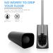 SetSail Compact Toilet Bowl Brush with 304 Stainless Steel Handle - Durable Scrubbing Bristles, Splash-Proof Holder - Bathroom Toilet Cleaner Brush (1 Pack) - Buy Online on GoSupps.com