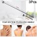 Ilamourcar Stainless Steel Telescopic Back Scratcher Set - 3 Extendable Tools for Head & Back Relief - 50cm/20in - Buy Online on GoSupps.com