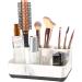 ZCCZ toothbrush holder worktop marble look electric toothpaste make-up brush razor stand bathroom organizer with removable tablet
