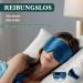 Joyhabit Royal Blue Silk Sleep Mask - Extra Large & Adjustable Eye Mask for Men and Women - Ideal for Night Sleep & Relaxation - Buy Online on GoSupps.com