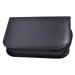 ARTIBETTER Blood Pressure Case Fingertip Storage Bag PU Box for Wrist Fingertip Monitor Protective Carrying Bag Home Travel Portable (Black)