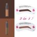 ESPOCE Eyebrow Stamp Stencil Kit - 2-in-1 Dark Brown & Light Brown, Waterproof, Long Lasting - With 24 Stencils, Brush, Razor - Upgrade Design - Buy Online on GoSupps.com