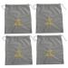 Didiseaon 4pcs Hair Dryer Storage Bag Hair Dryers Drawstring Storage Bag Travel Organizer Universal