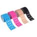 LIOOBO Colorful Sports Muscle Tape Cotton Waterproof Perforated Elastic Adhesive Muscle Bandage for Sports Strain Injury Support