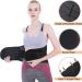 XL Black Lower Back Brace for Pain Relief - Lumbar Support Belt for Men & Women - Adjustable Straps for Herniated Disc, Sciatica, Scoliosis - Breathable Mesh Design - Buy Online on GoSupps.com