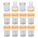 MINGZHE 10 Pack Manual Contact Lens Washer Portable Professional Soaking Case in Orange for Safe Eye Care - Buy Online on GoSupps.com