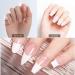 Ancllo 100 Pcs Natural Gel Nail Shape - Full Cover Dual Nail System C Curve Nail Extensions & Manicure Tools - Buy Online on GoSupps.com