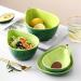 FURLOU Bowl Ceramic Avocado Carrot Flower Bowls Hand-Painted Dinnerware Fruit Salad Dishes Noodle Soup Plates Kitchen Tableware Bowls - Buy Online on GoSupps.com