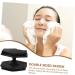 Beavorty Face Brush Scrubber Face Scrub Facial Cleansing Brush Exfoliator Face Washer Brush Face Cleansing Brush Exfoliator Silicone Face Cleansing Brush Makeup Brush Double Head Silica Gel 6.50X6.50X4.00CM Black - Buy Online on GoSupps.com
