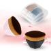 Flat Top Kabuki Foundation Makeup Brush 2 Pack - Multi-functional for Liquid, Cream, and Powder Cosmetics - with Portable Case - Black and Pink - Buy Online on GoSupps.com