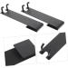 KITANDOVE 2pcs No Punching Hook Clothes Rack Bathrobe Towel Shower Door Hook Storage Hooks Stainless Steel 18X4.2CM Black2 - Buy Online on GoSupps.com