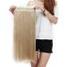 S-noilite Fashion 26 Inches (66cm) Half Full Head One Piece 5clips Clip in Hair Extensions Long Straight Extension(Ash Blonde) Ash Blonde 26 Inch