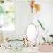Beaupretty Vintage Oval Desktop Makeup Mirror with Stand - Swivel Double Sided Vanity Cosmetic Mirror - Buy Online on GoSupps.com
