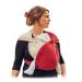 BabyTuch sling baby new born without tying 3 stagnation of wear 100% cotton - Made in Austria |Koala sling baby without tying |Baby application 7 cherry red