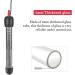 HITOP HP-608 25W Submersible Aquarium Heater with Thermometer and Extra Sucker Cup - Buy Online on GoSupps.com