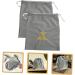 LALADEFIEE 2pcs Drawstring Hair Dryer Bags Blow Dryer Pouch Grey Hair Dryer Bag Drawstring Pouch 35.00X30.00X0.50CM Grey - Buy Online on GoSupps.com