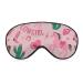 Sleeping Mask Cowboy Boots Horses Cacti Soft Eye Mask with Adjustable Strap trendy Pink Comfortable Blindfold Eyeshade for Night Sleep