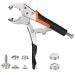 Sopnom Heavy Duty Snap Fasteners Tool Adjustable Snap Buttons Kit Tool Vice-Grip Tool  Includes 10 Sets 15mm Snaps for Boat Cover  Replacing Metal Snaps  Repairing Boat Covers  Canvas  Sewing  Tarps Black