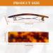 8-Piece Cellulose Acetate Hair Barrettes - Tortoise Shell French Design Clips for Women and Girls - Buy Online on GoSupps.com