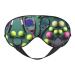 Funny Tennis Racquets and Tennis Balls Print Unisex Sleep Mask Double-Sided Eye Mask Ideal for Sound Sleep and Skin Care Black