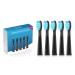 Electric Toothbrush Replacement Heads x5 Compatible with Fairywill & YUNCHI - Black - Buy Online on GoSupps.com