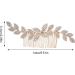 Wedding Hair Comb - Design Bridal Hair Piece Bridal Hair Clip Wedding Hair Comb Leaves Hair Piece Head Pieces Gold - Buy Online on GoSupps.com