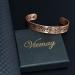 VicMAG Pure Copper Magnet Cuff Bracelet for Men | Arthritis Pain Relief Therapy | Adjustable Size | Gift Box Included - Buy Online on GoSupps.com